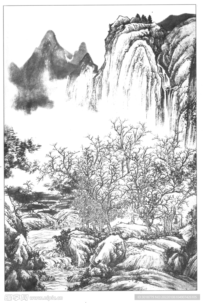 山水画  