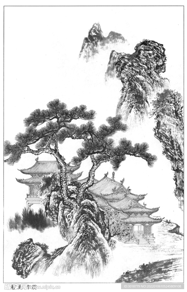 山水画  