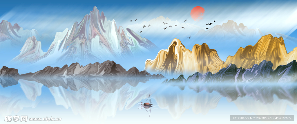 水墨山水 