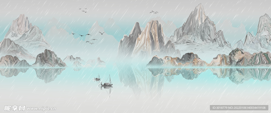 水墨山水 