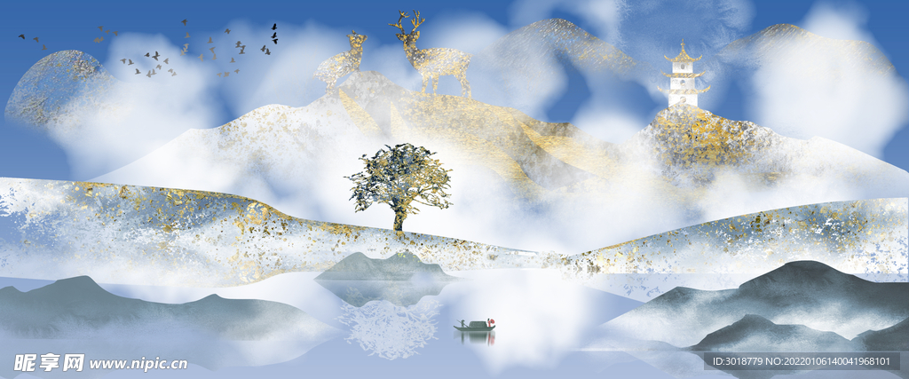 水墨山水 