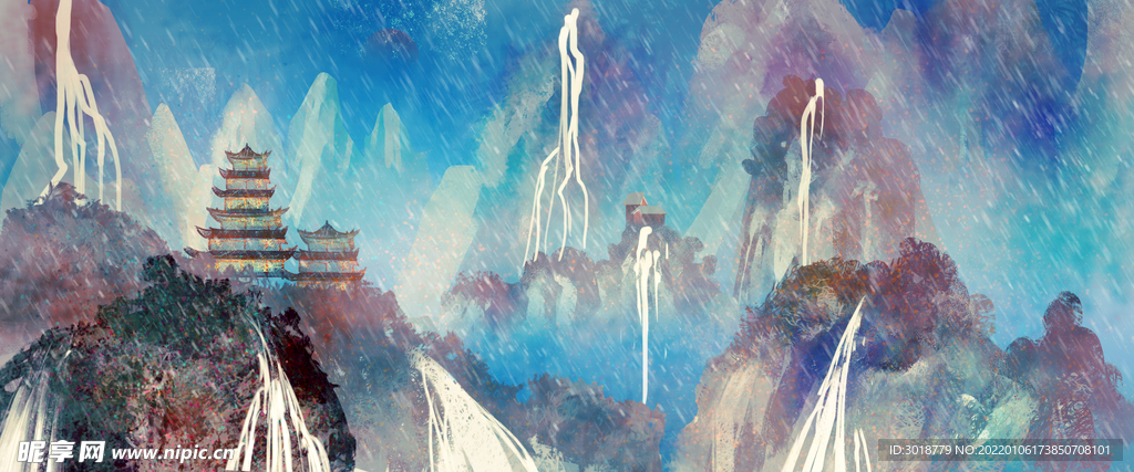 水墨山水 