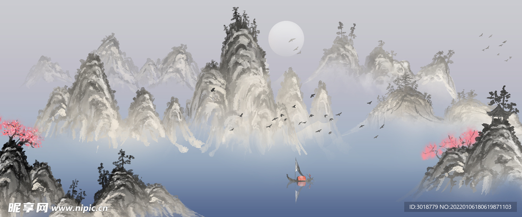 水墨山水 