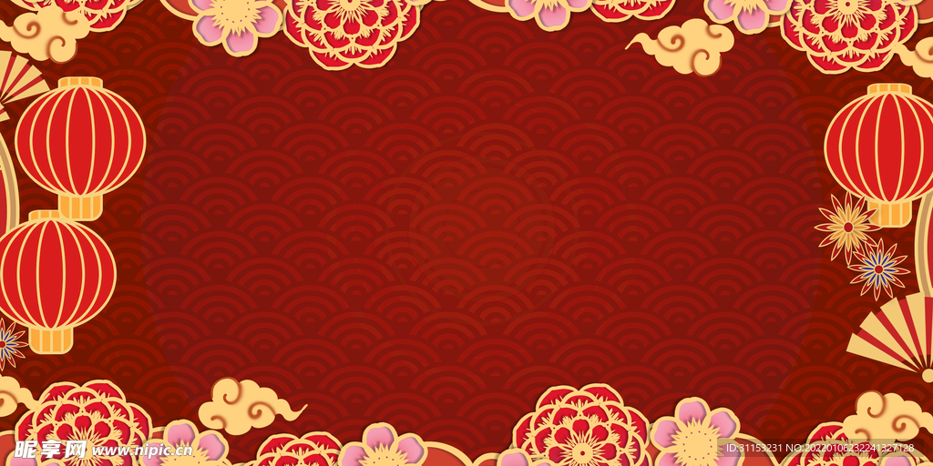 新年背景海报