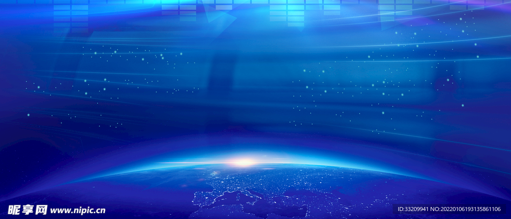 蓝色科技背景