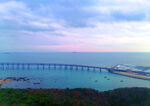 星海湾跨海大桥远眺