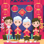   新年背景  