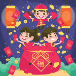   新年背景 