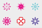 花纹 底纹 团花 设计素材图样
