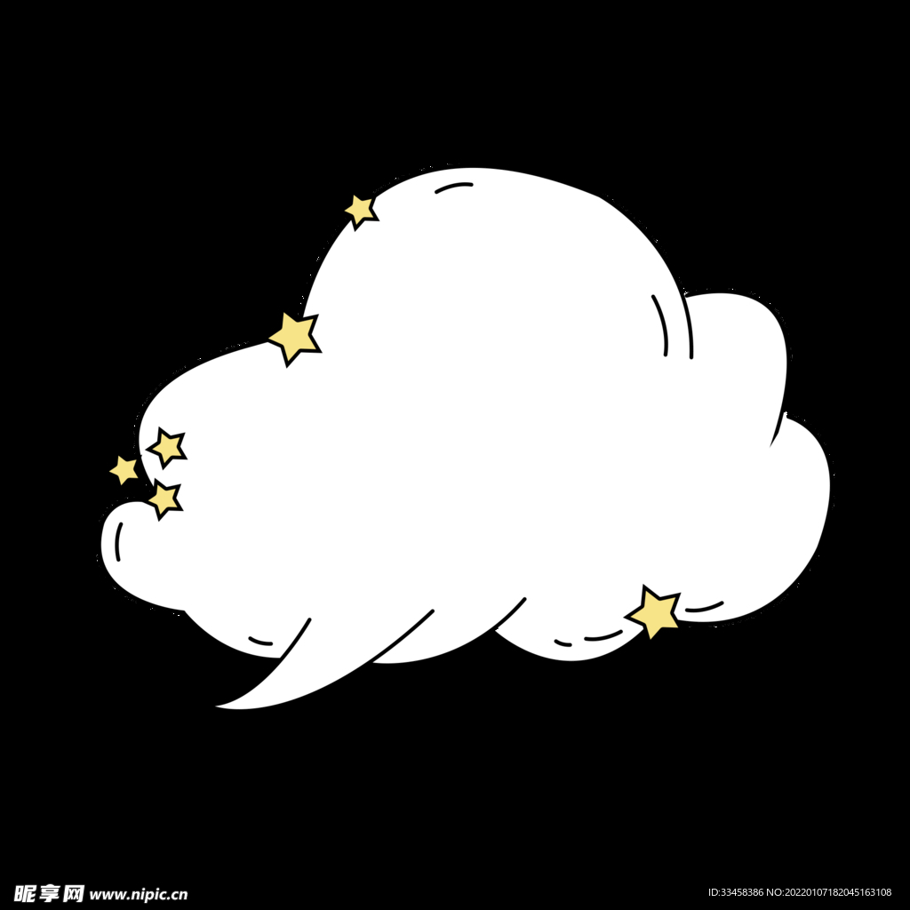 可爱 星星 边框 对话框 爆炸