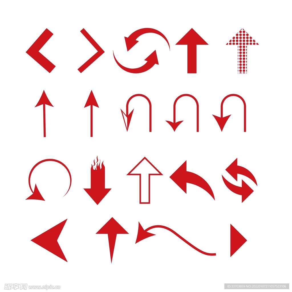 Premium Vector | Glossy red 3d arrows isolated on white vector set ...