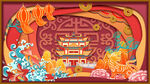 虎年插画新年吉祥海报