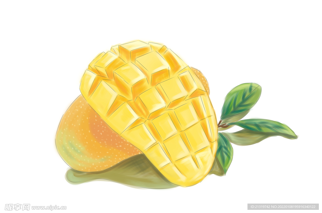 芒果插画