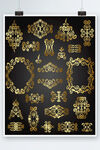 金色花边