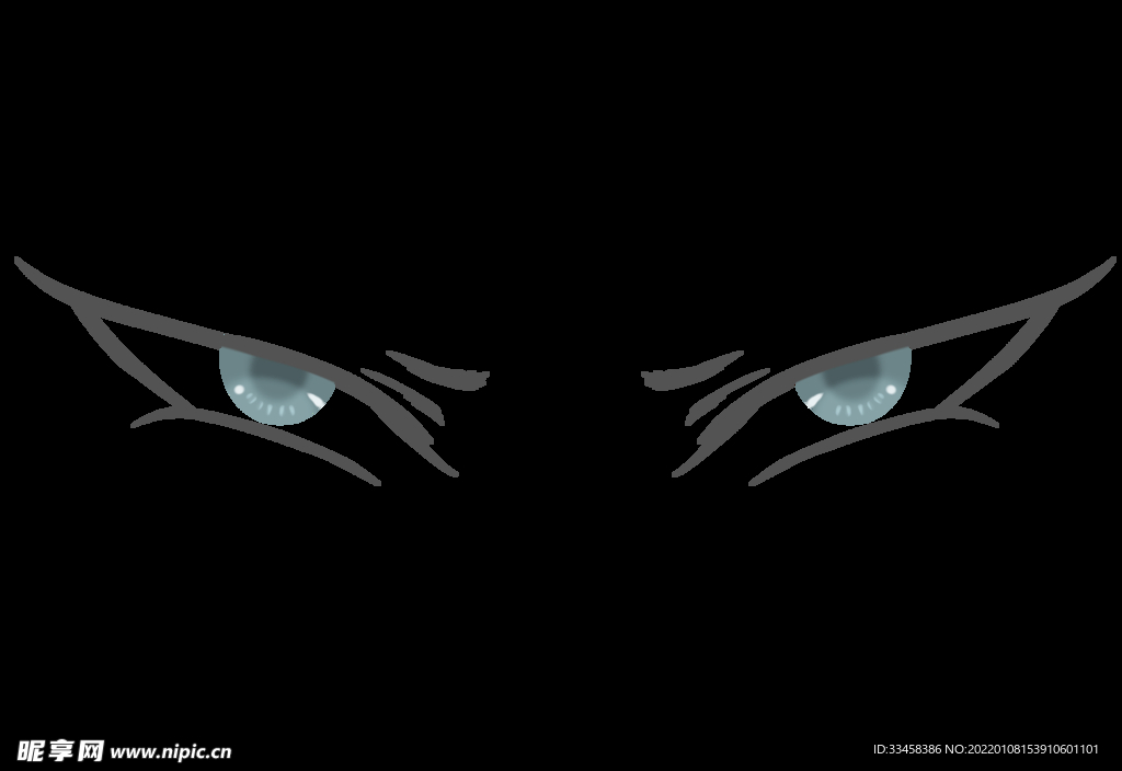 动漫 奸险 眼 愤怒 png