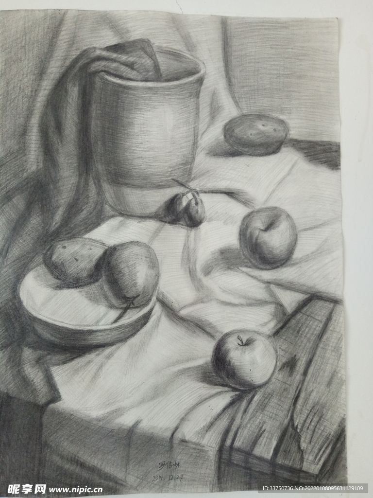 素描画
