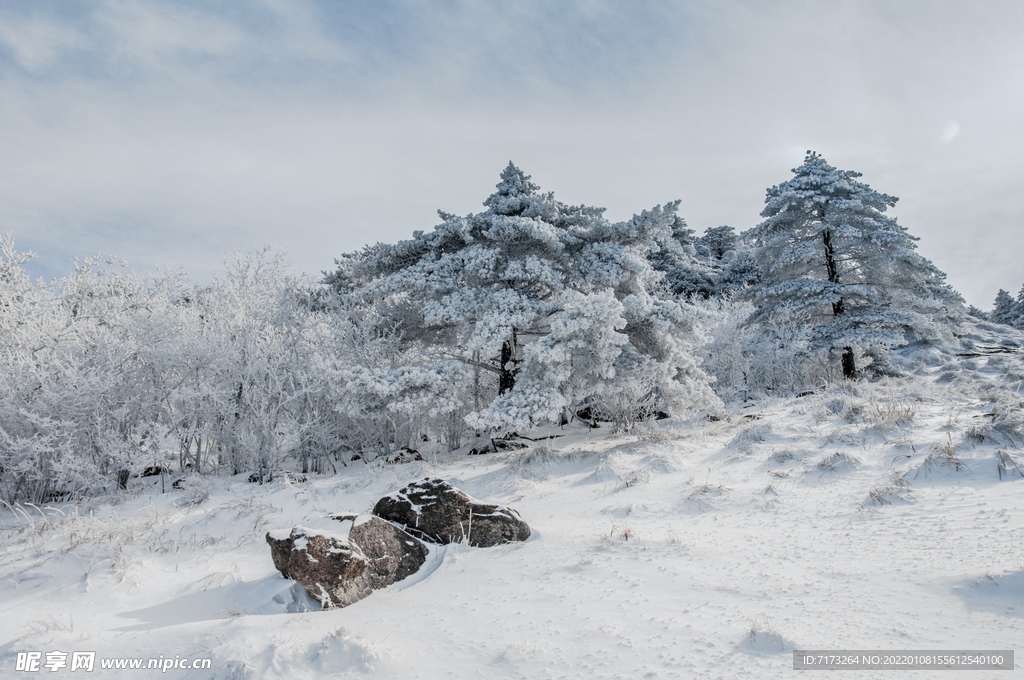 安徽黄山雪景 