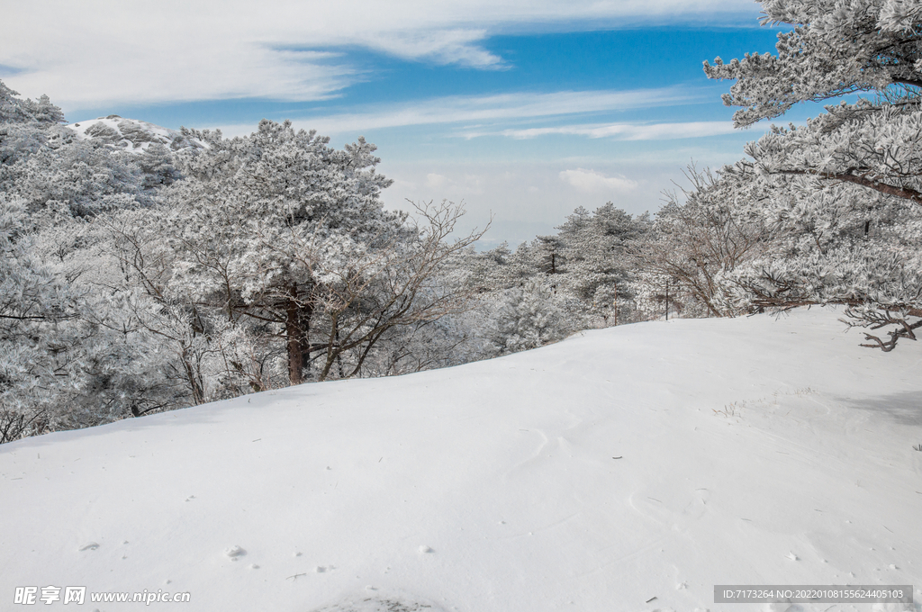 安徽黄山雪景 