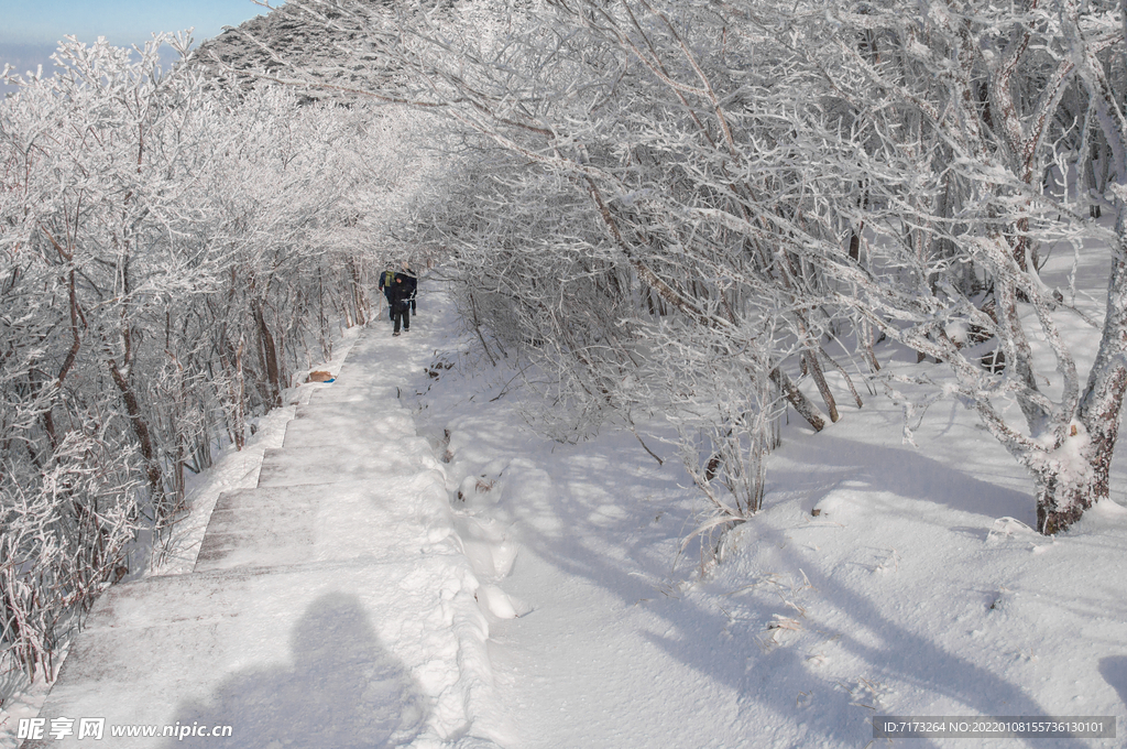 安徽黄山雪景 