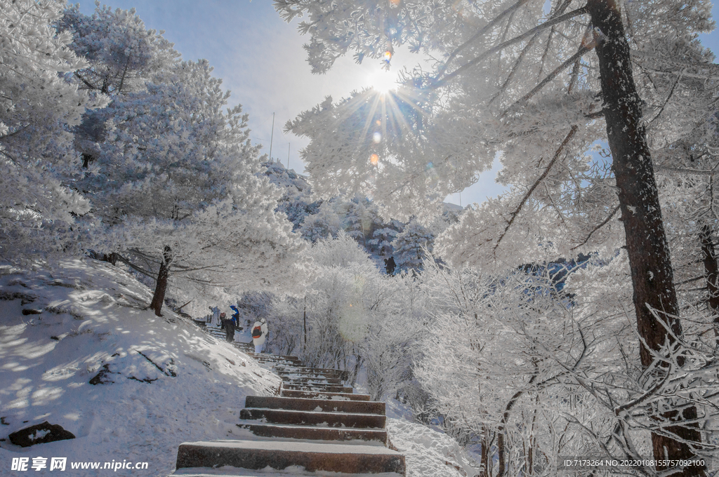 安徽黄山雪景