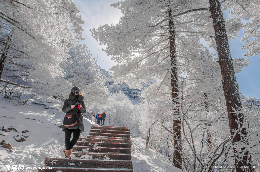 安徽黄山雪景