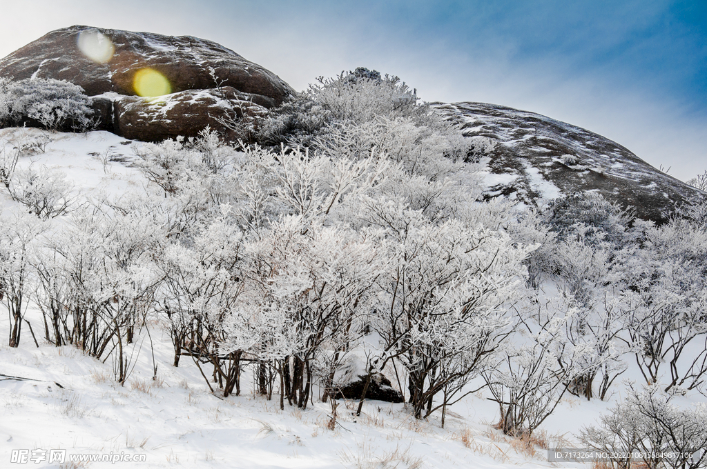 安徽黄山雪景 