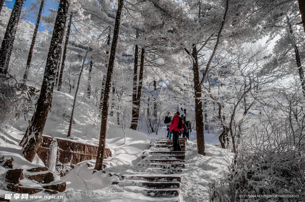 安徽黄山雪景