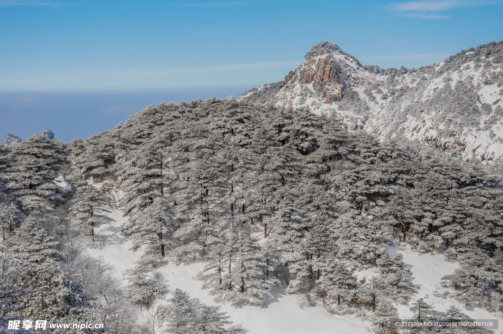 安徽黄山雪景