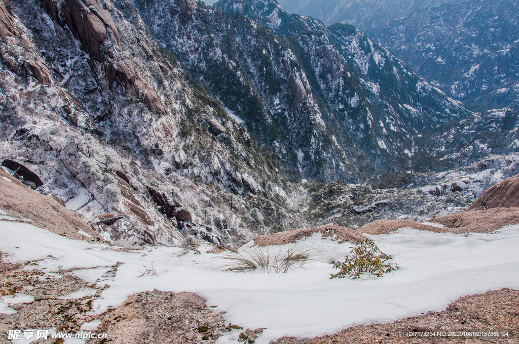 安徽黄山雪景