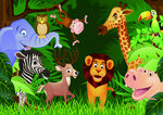 儿童可爱卡通森林动物