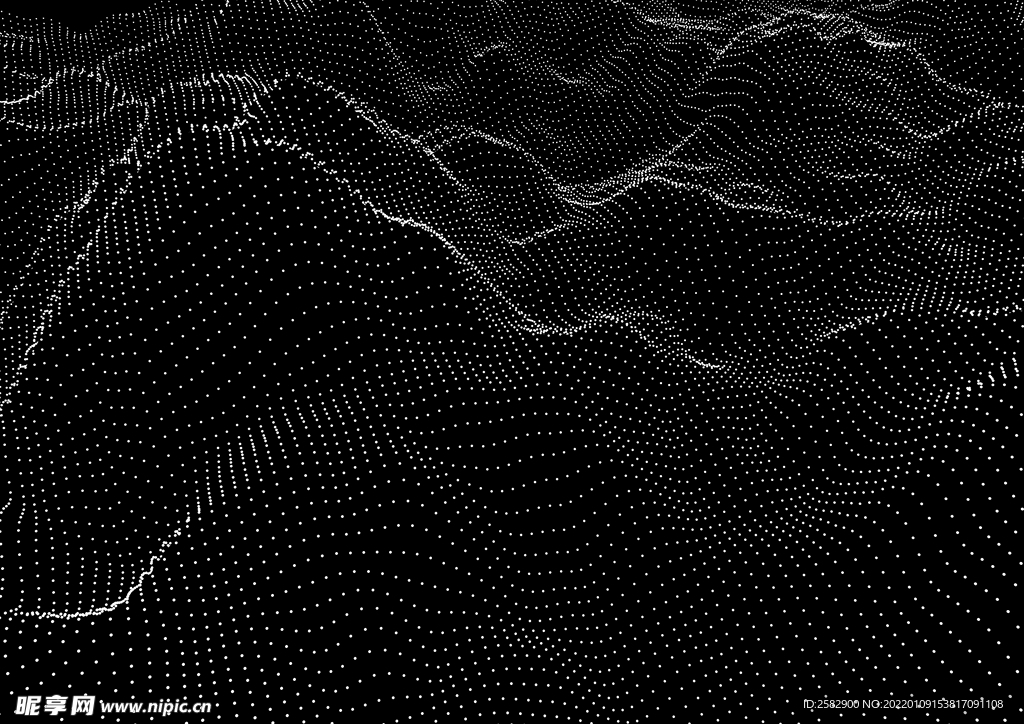 数字地波纹粒子波动高清酷炫素材