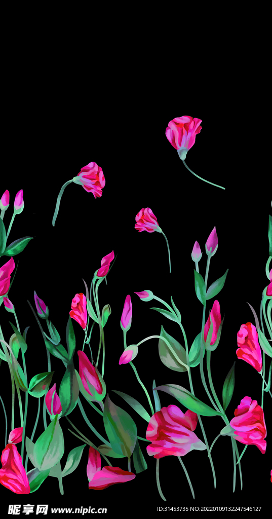 手绘花