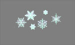 卡通雪花素材