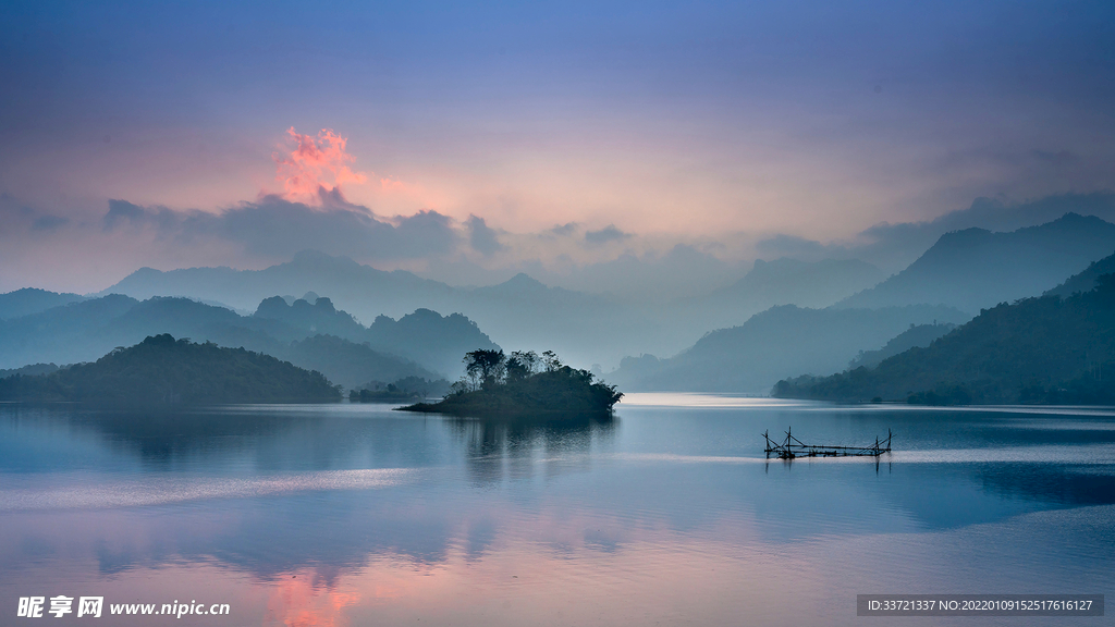 江南风景夕阳