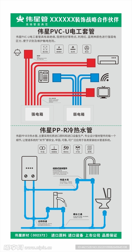 伟星水电水暧展板