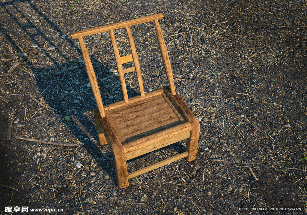 农村老式木椅