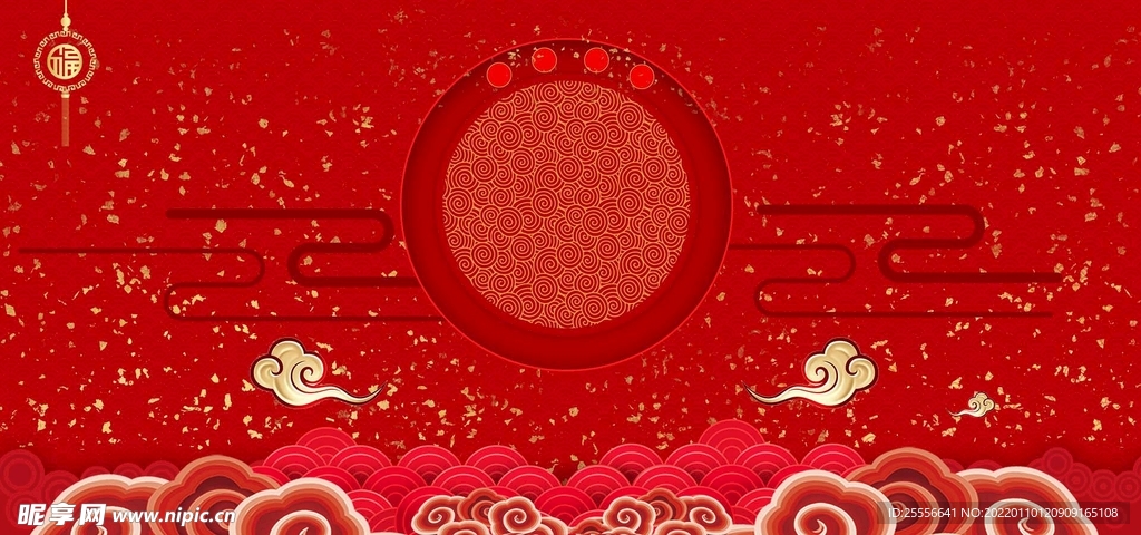红色背景