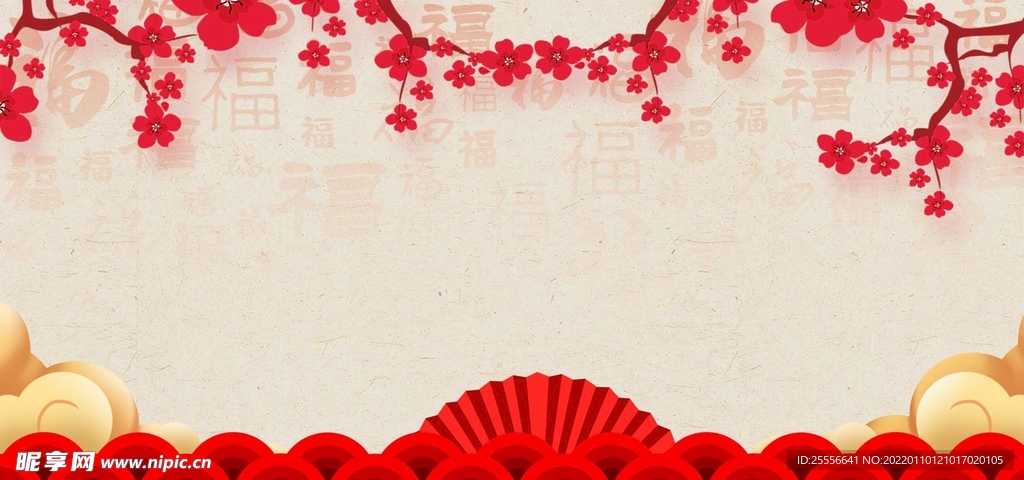 红色背景