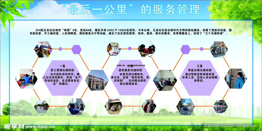 最后的一公里 展板  社区文化