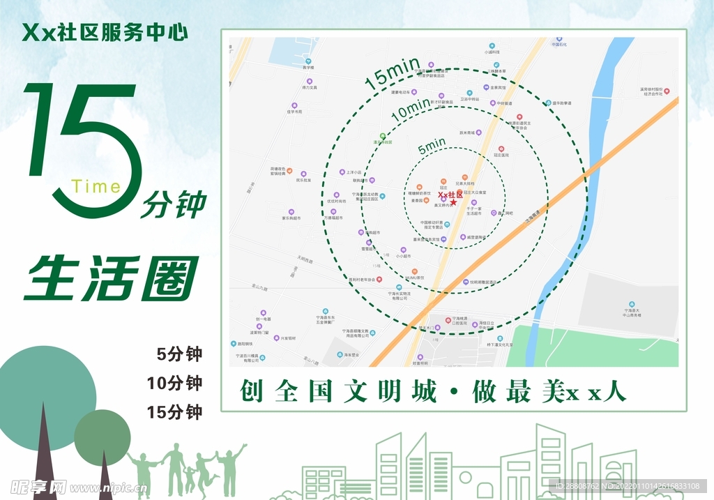 社区15分钟