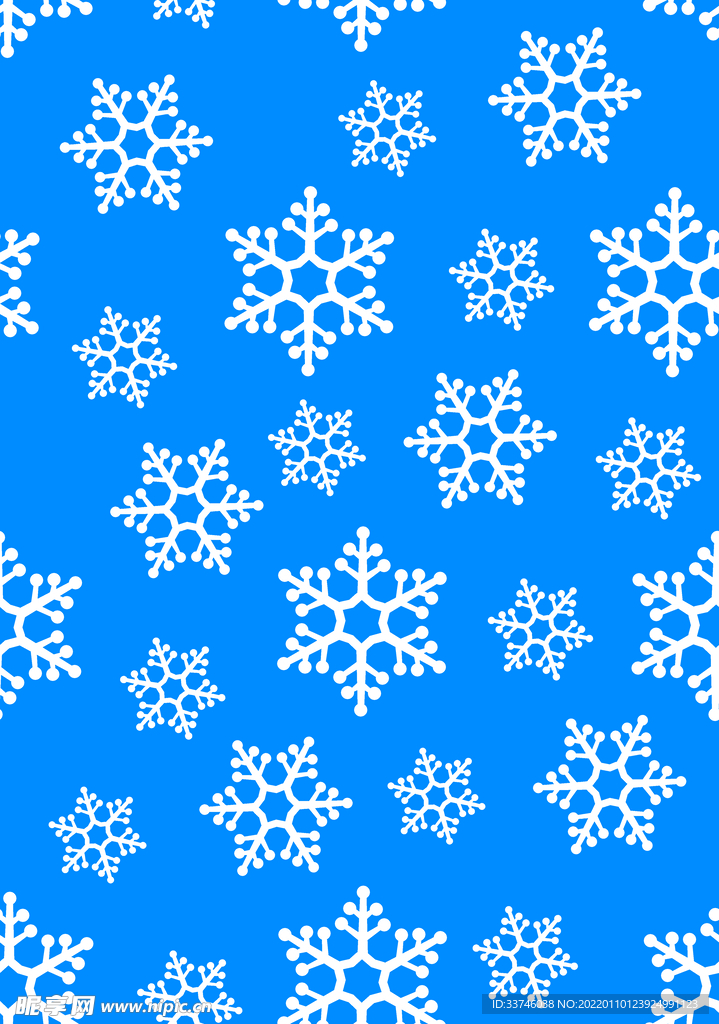 蓝底雪花