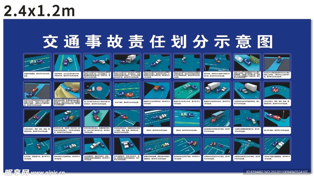 交通事故责任划分示意图