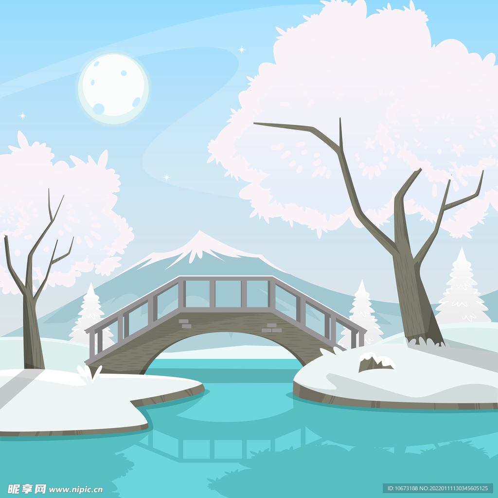 冬天背景 