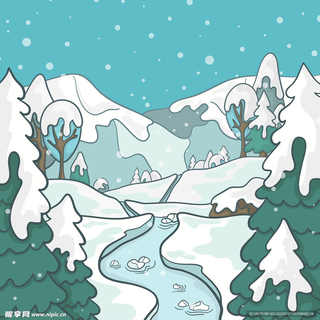 冬天背景 