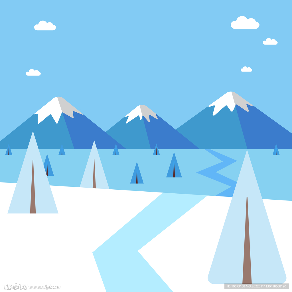 冬天背景 