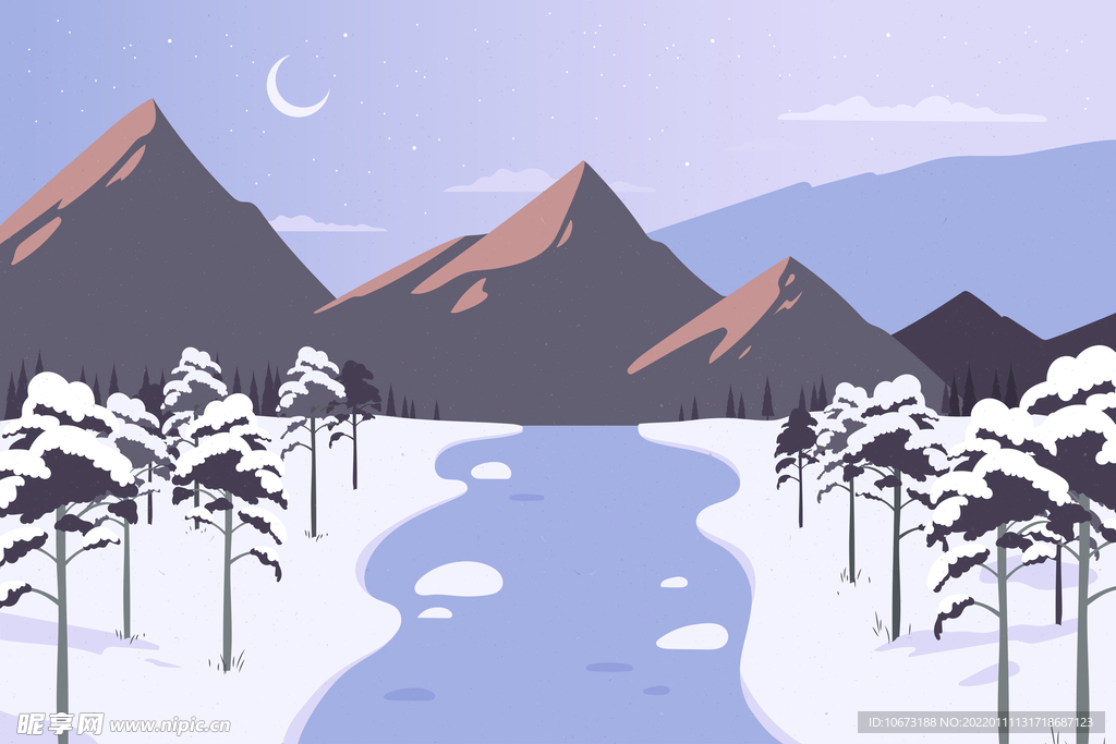 冬天背景 