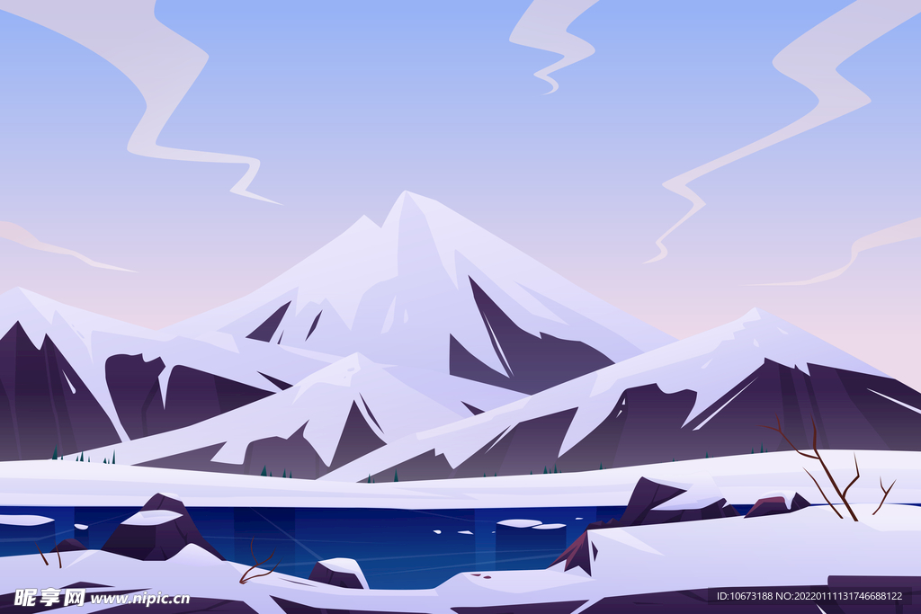 冬天背景 
