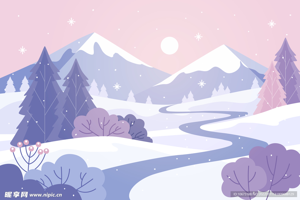 冬天背景 