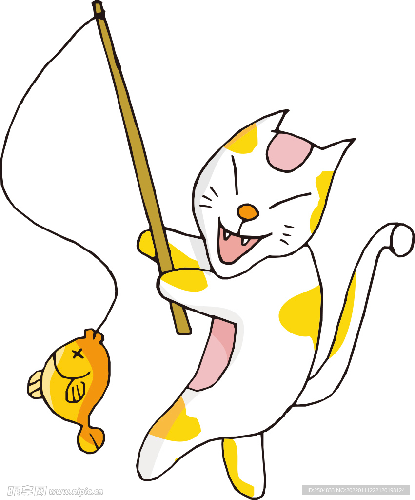 小猫钓鱼