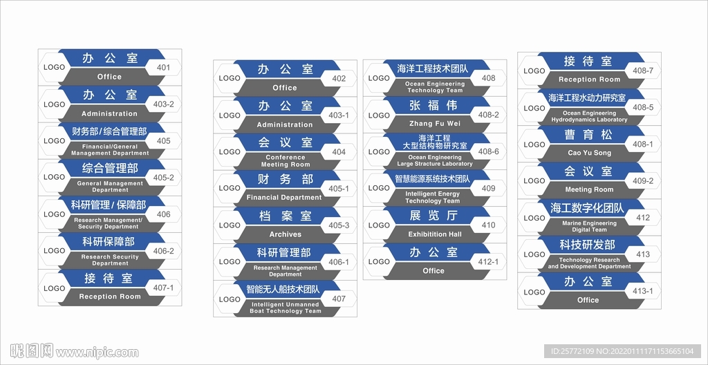 创意矢量图门牌